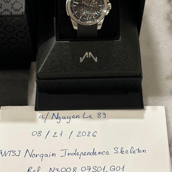 [WTS] Norqain Independence Skeleton 40mm Anthracite