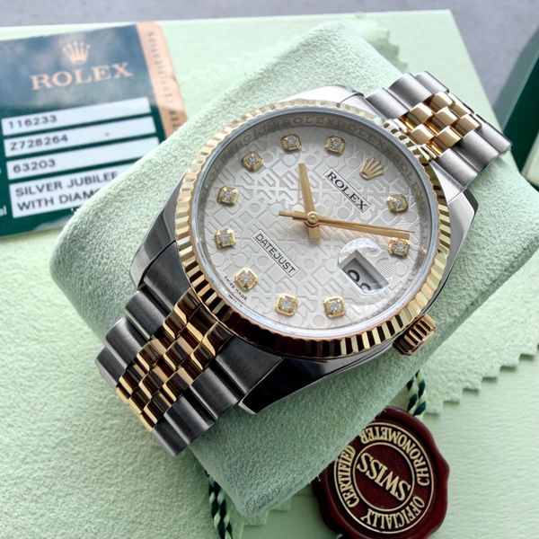 [WTS] 36mm Rolex 116233 Datejust Jubilee Box Papers - Diamo…