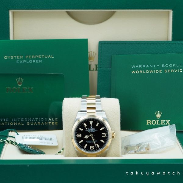 FSOT: Rolex 124273 EXPLORER 18K YELLOW GOLD STAINLESS STEEL…