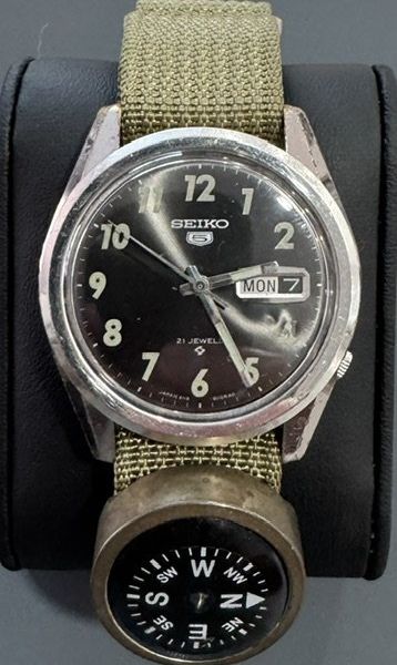 Vintage 1969 Seiko 6119-8100 MACV-SOG with Sangin Brass Com…