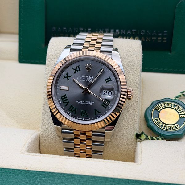 FS: 126331 Rolex Datejust 41mm Two Tone Rose Gold Wimbledon…
