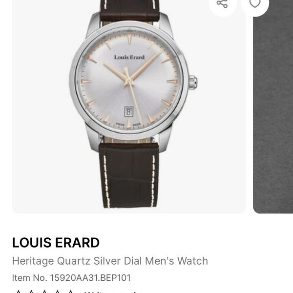 WTS/WTT - Louis Erard Heritage ref 15920AA31
