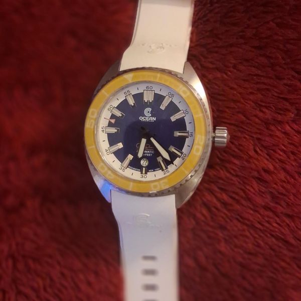 [WTS] Ocean Crawler Core Diver V3 - Yellow Bezel / Blue Dial