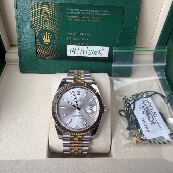 [WTS] Rolex Datejust 41 126333, silver dial, November 2025 …
