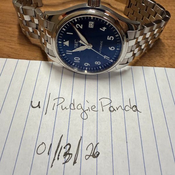 [WTS] IWC Pilot 36 - blue dial with OEM bracelet + strap