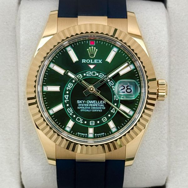 FSOT:2025 Rolex Sky-Dweller 42mm 336238 Yellow Gold Oysterf…