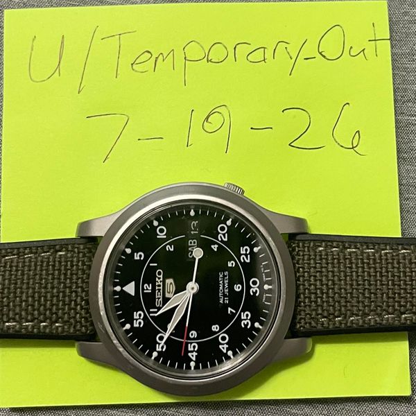 [WTS] Seiko SNK809 Black