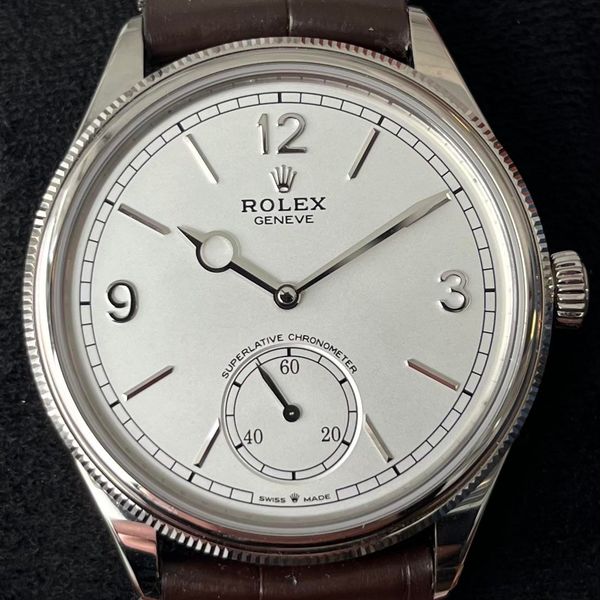 [WTS][US] Rolex 1908 - White Dial - Brown Leather Strap + D…