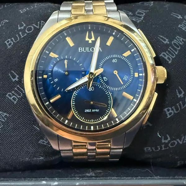 [WTS] Bulova CURV Two-tone Blue Dial Chronograph $250