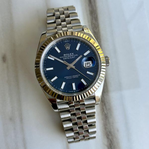 [WTS] Rolex Datejust 41 – Bright Blue Dial & Fluted Bezel –…