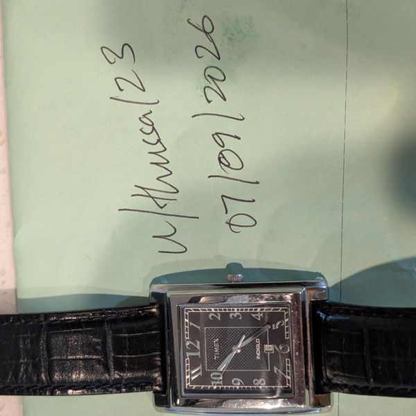 [WTS] Timex Indiglo Rectangular "Tank" T2M438 - Black Textu…