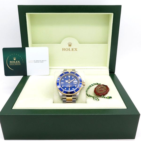 FS: Rolex 16613LB SUBMARINER 18K/SS-BLUE DIAL-M SERIAL