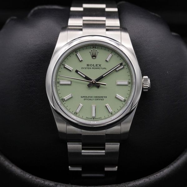 FSOT: Rolex Oyster Perpetual 34 "Pistachio" - 124200 - Pist…