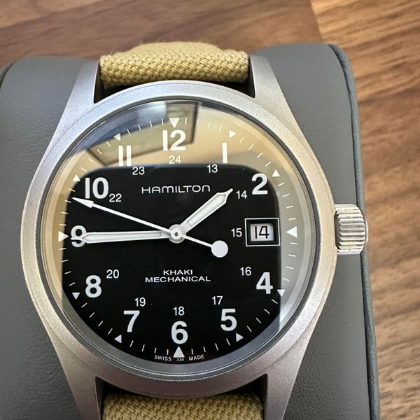 [WTS] Hamilton Khaki Field Mechanical 38 Date Black H694399…