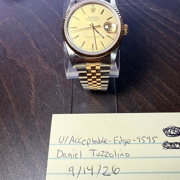 [WTS] 1989 Rolex Datejust 16233 Two Tone 18k Gold Champagne…