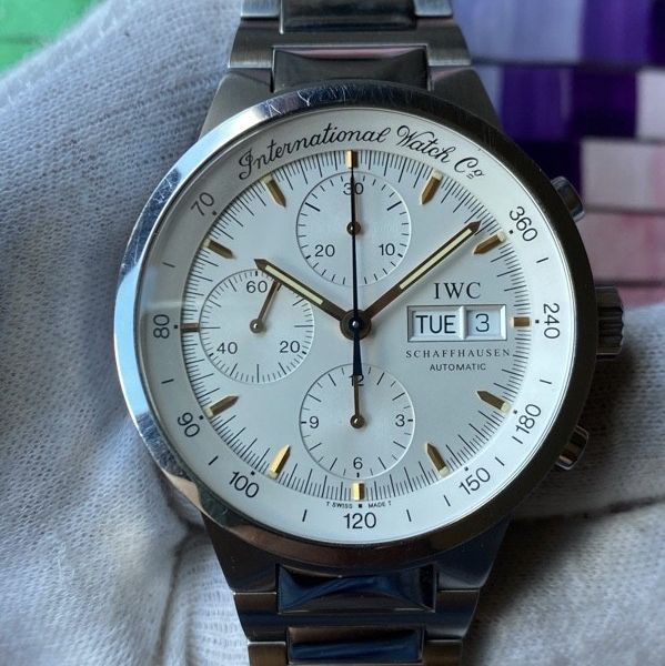 FS: IWC GST Chronograph Steel Automatic White Dial 3707