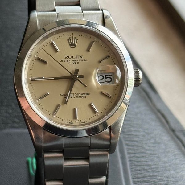 [WTS] Rolex Date 34mm Panna Cotta Color Dial on Oyster 1520…