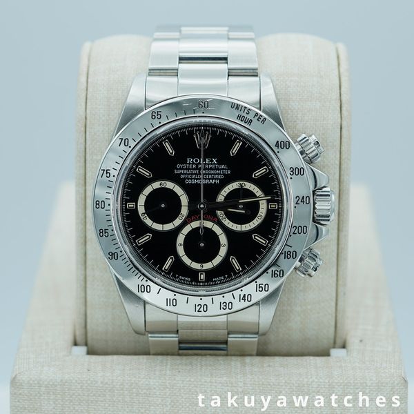 FSOT:CPO Rolex 16520 DAYTONA ZENITH STEEL BLACK TRITIUM INV…