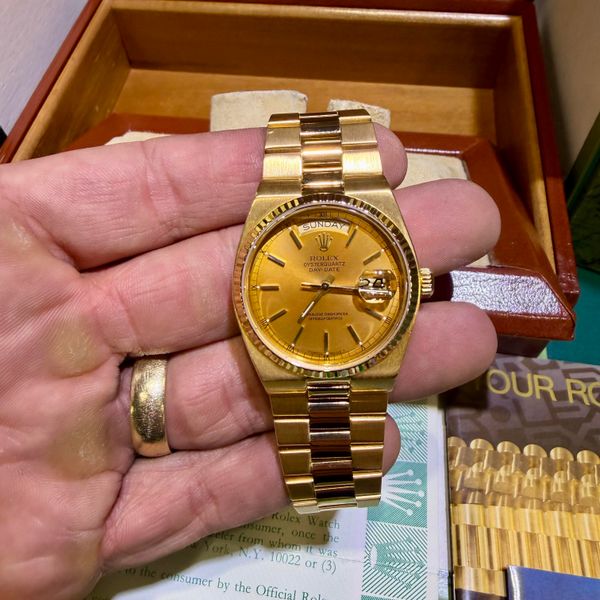 [WTS] Rolex Oysterquartz 19018 1987 18K