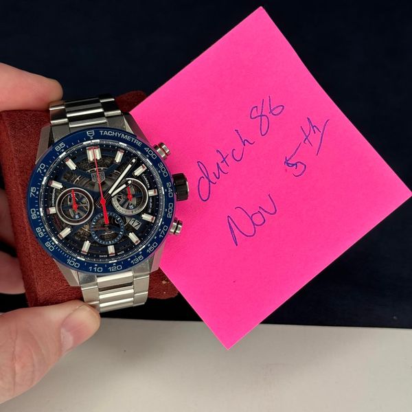 [WTS] Tag Heuer Carrera Blue Skeleton - CAR201T.BA0766, Ful…
