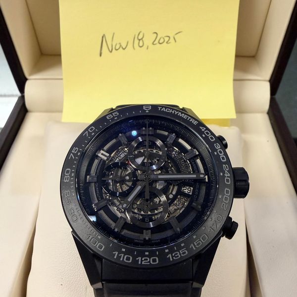 [WTS] Tag Heuer 45mm Carrera Calibre Skeleton - Box + Papers