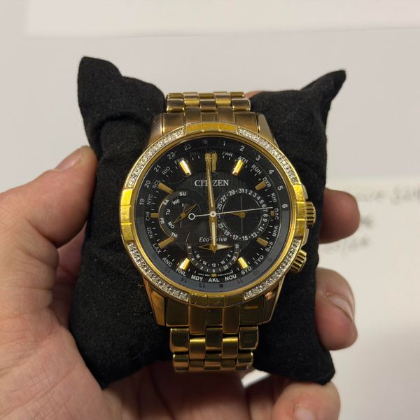 [WTS] Gold Tone Citizen EcoDrive Calendrier BU2082-56E - $9…