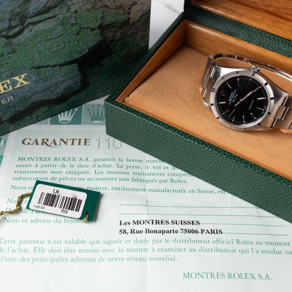 [WTS] 1997 Rolex Air-King 14010 Black Dial with Box and Pap…