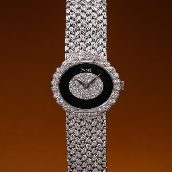 FS: Piaget 18K WG & Diamond 987174D2 with Onyx Diamond Pave…