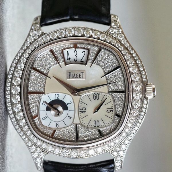 FS:Piaget Polo Emperador White Gold Diamond Ultra-Thin Watc…