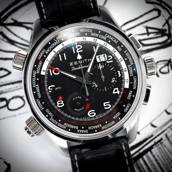 [WTS] Rare Zenith El Primero Doublematic Pilot Chrono Full …