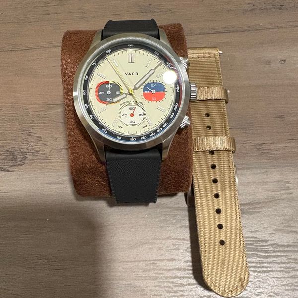 [WTS] Vaer R1 USA Rally Chronograph Cream Meca Quartz 40mm