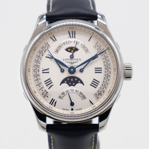 Longines Master Collection Moon Phase GMT Steel 44mm L2.739…