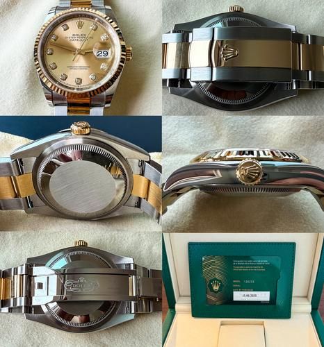 FS: ROLEX 36MM DATEJUST 126233 CHAMPAIGN DIAL