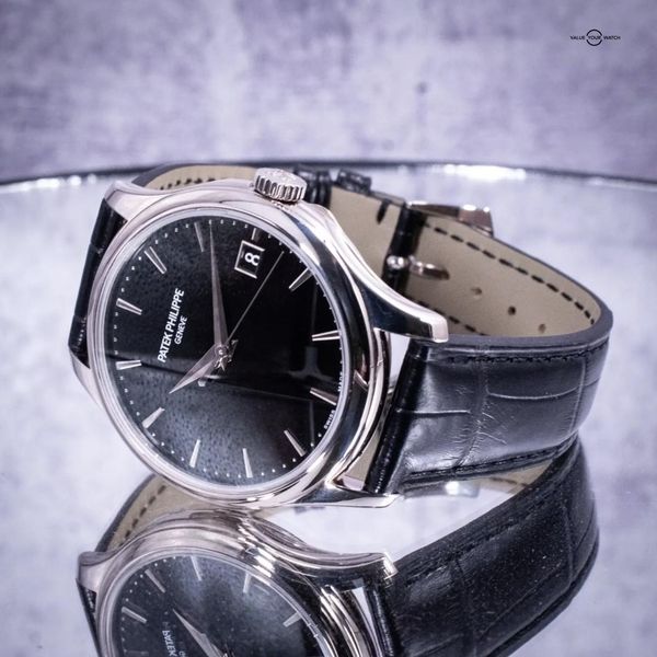 FS: Patek Philippe Calatrava 39mm 18k White Gold, Black Dia…
