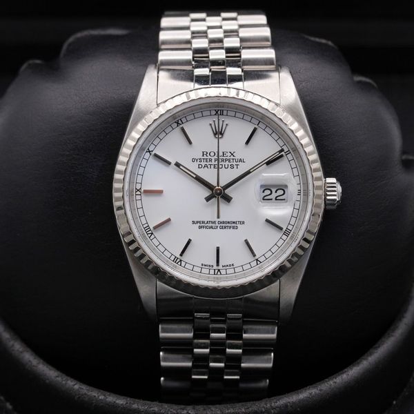 FSOT: Rolex Datejust  - 16234 - White Index - Stainless Ste…