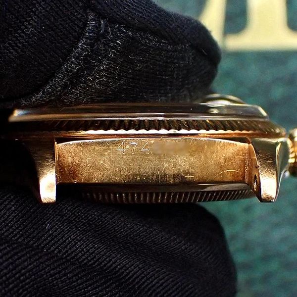 Vintage 1950s Rolex 18k YG Datejust ref. 6605 w/Spectacular…