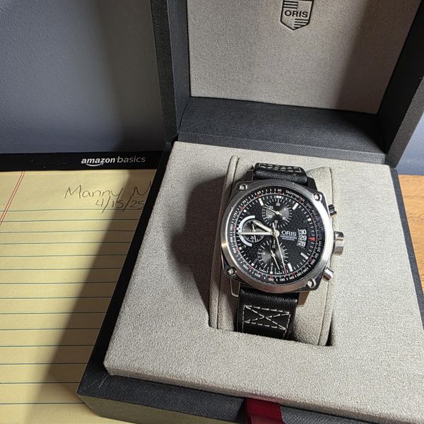 [WTS] Oris BC4 Chronograph Steel Black Dial Watch 01 674 76…