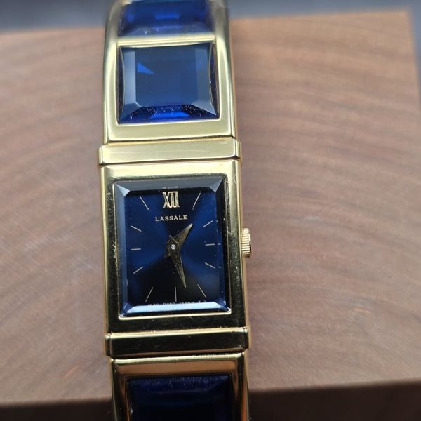 [WTS] Seiko Lassale Blue Bangle Watch | Gold-Tone | Vintage