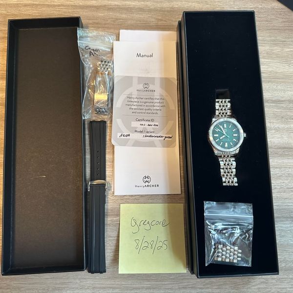 [WTS] Henry Archer Akva (Underwater Green) - 40mm Miyota 90…
