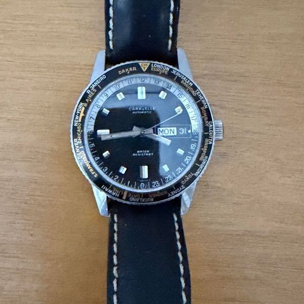 [WTS] 1969 Caravelle automatic w/world time bezel (watch on…