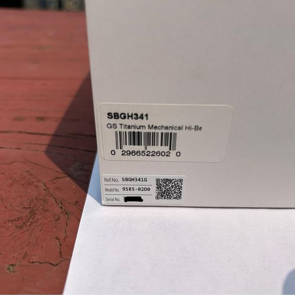 [WTS] Grand Seiko SBGH341 NIB box&papers $5500
