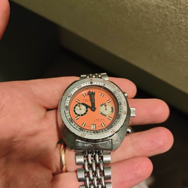 DOXA T-GRAPH Sub 200 professional orange dial