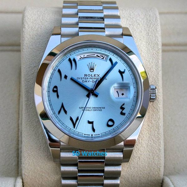 FS: Rolex 228206 Day-Date 40MM Platinum Arabic Dial