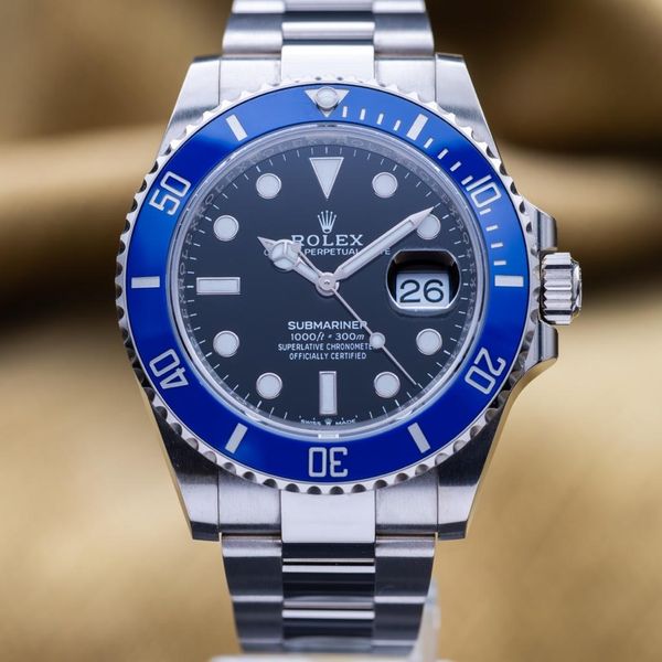 FSOT: Rolex Submariner Date Cookie Monster 18K White Gold 4…