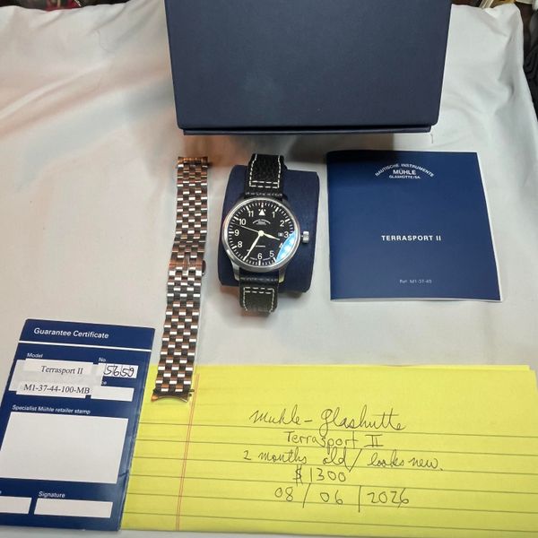 [WTS] (Muhle Glashutte) (Terrasport II - 40mm; 2 Months Old…