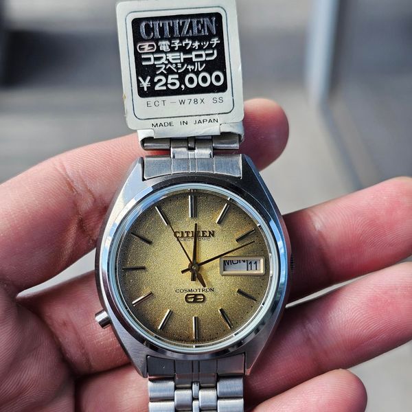 [WTS] Vintage Citizen Cosmotron NOS - replaced battery - go…