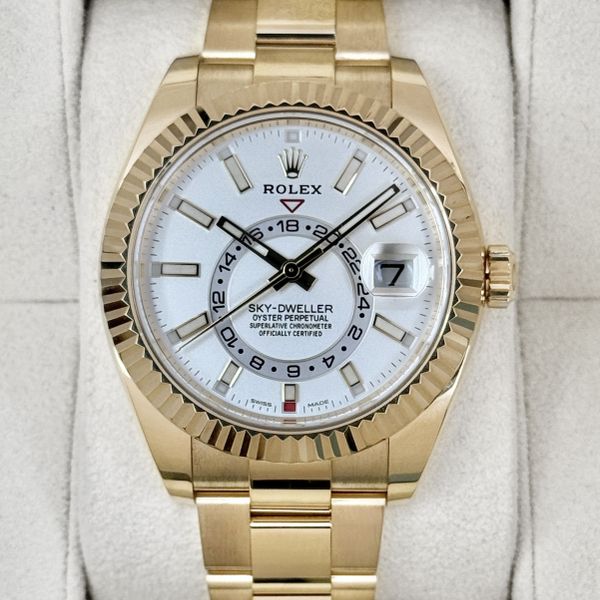 FSOT:2023 Rolex Sky-Dweller 42mm 326938 Yellow Gold Oyster …