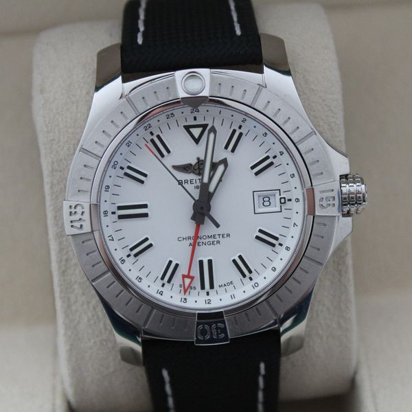 FS: Breitling Avenger GMT 43 White Dial A32397101A1A1 NEW w…