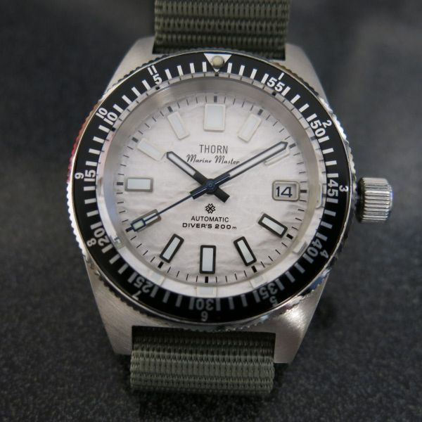 Thorn Marine Master Silver Project NH35 Domed Sapphire 40mm…