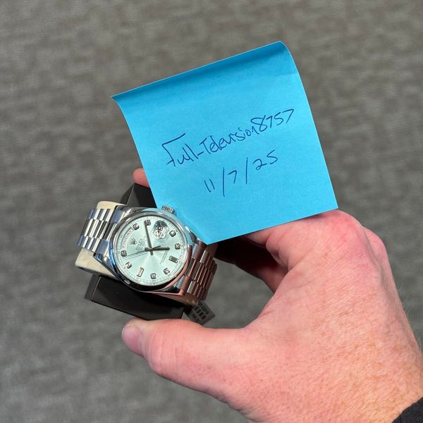 [WTS] ROLEX DAY-DATE PRESIDENT PLATINUM 36MM FACTORY DIAMON…